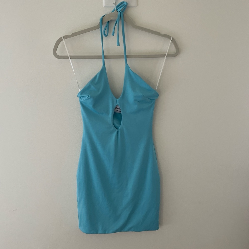 Princess Polly Blue Halter Dress
